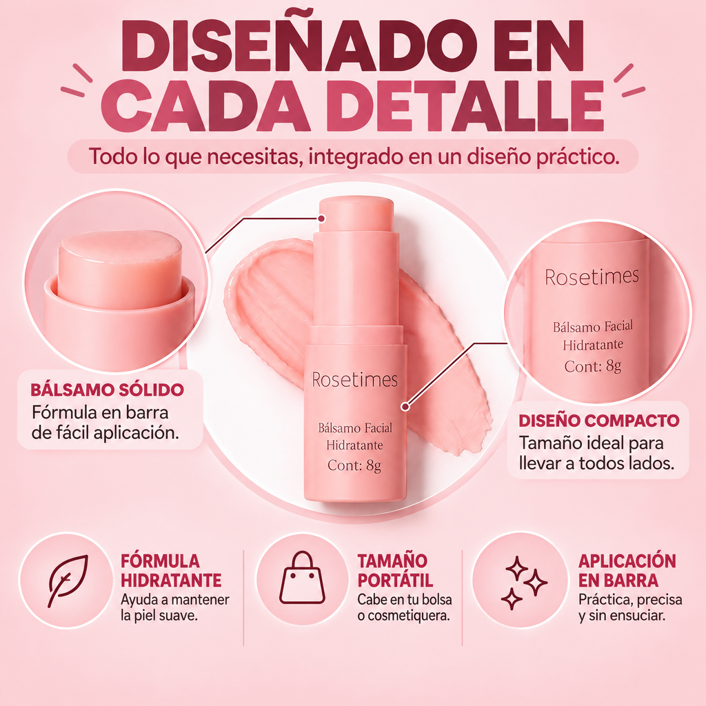 Rosetimes® Bálsamo Hidratante Suave 8g