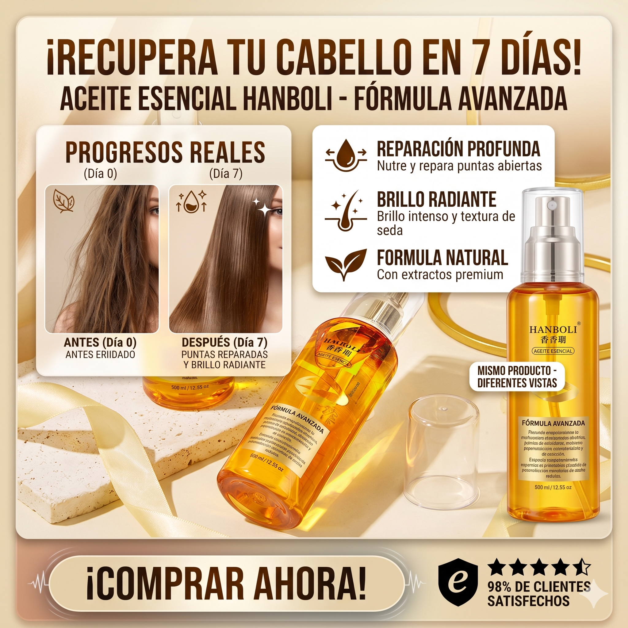HANBOLI ACEITE ESENCIAL PARA EL CABELLO