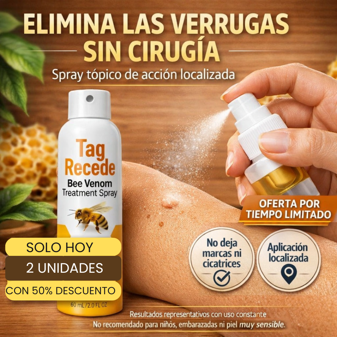 Spray Eliminador de Verrugas Tag Recede