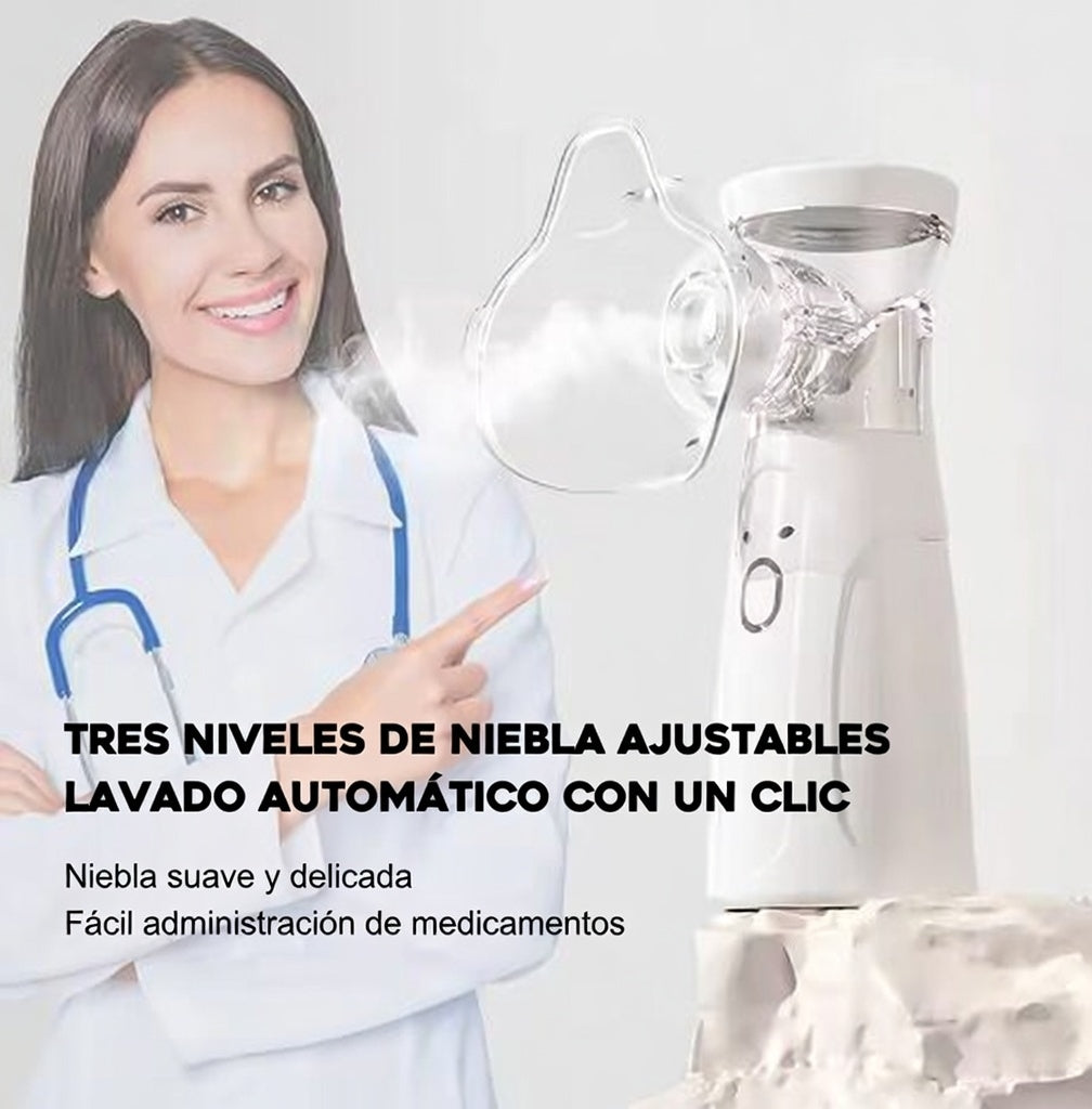 NEBULIZADOR PORTATIL: Alivio inmediato y calma familiar