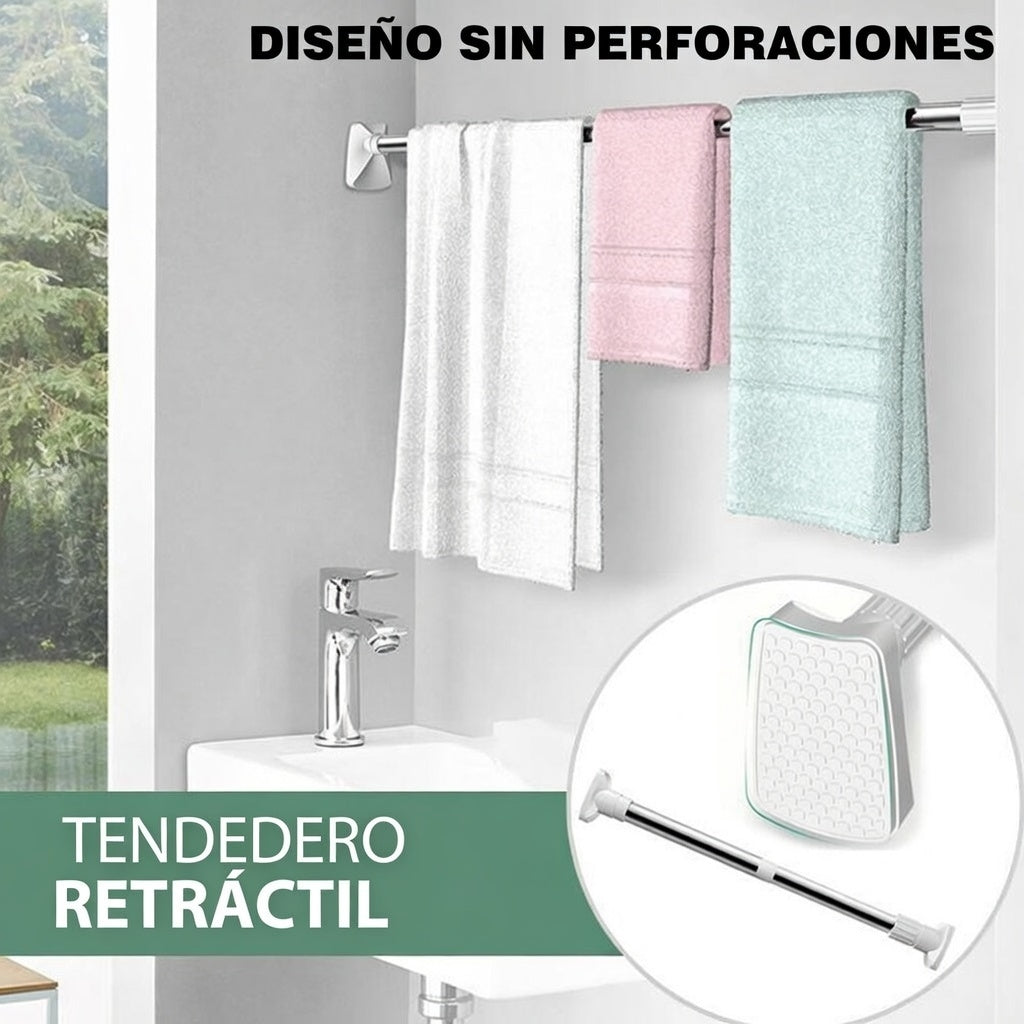 2X 1 Barra Multipropósito: Duplica tu espacio, sin herramientas, al instante!