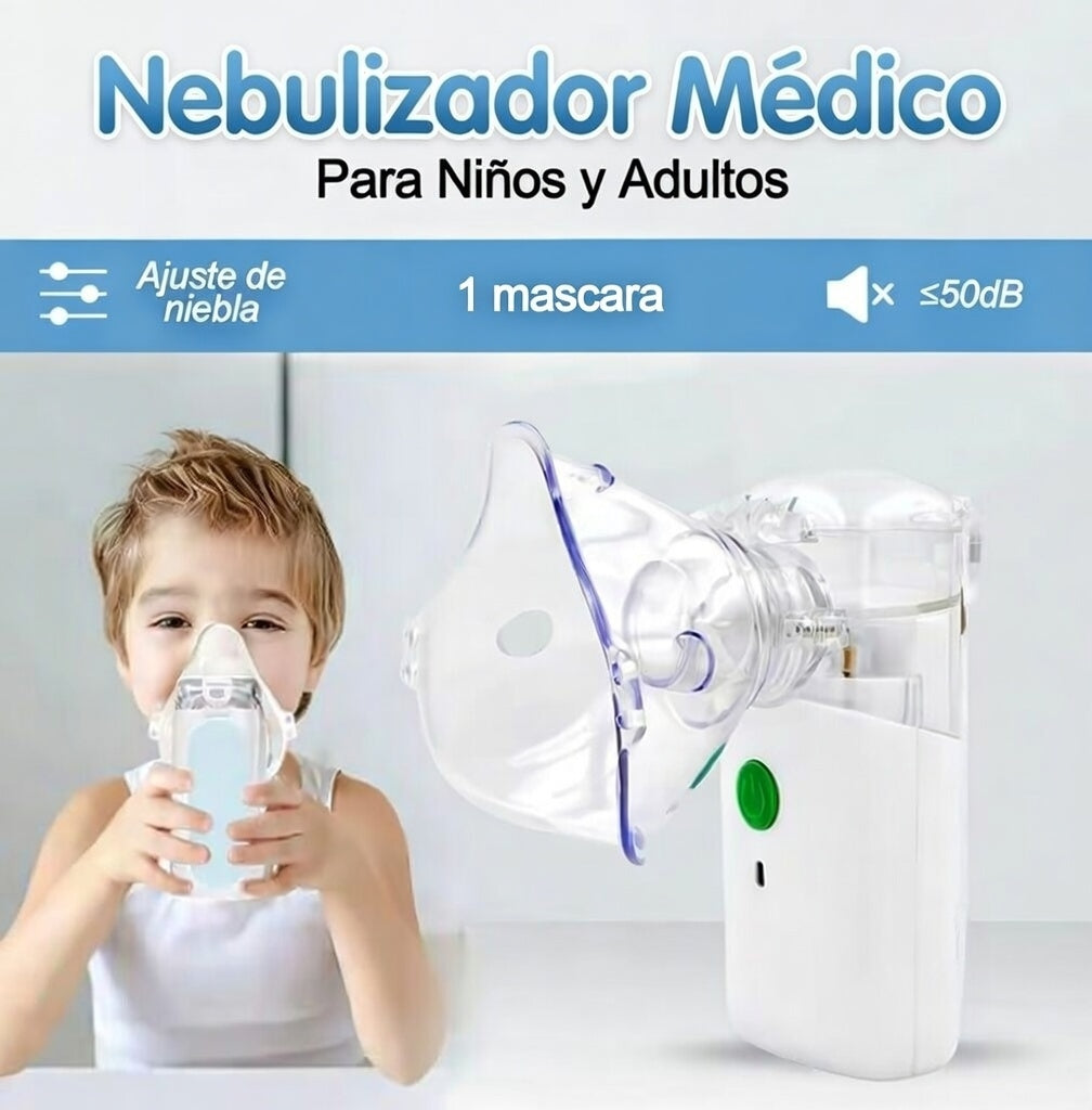 NEBULIZADOR PORTATIL: Alivio inmediato y calma familiar