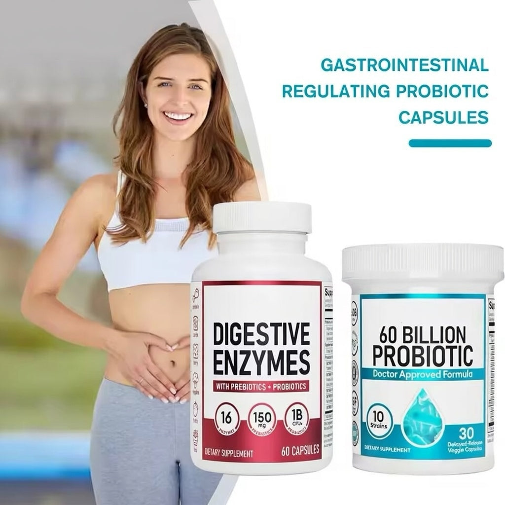 Enzimas Digestivas: renueva tu cuerpo y energía (  1 Probiótico incluido )
