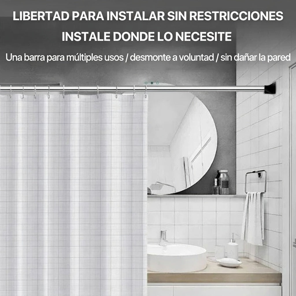 2X 1 Barra Multipropósito: Duplica tu espacio, sin herramientas, al instante!