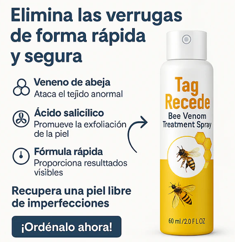 Spray Eliminador de Verrugas Tag Recede