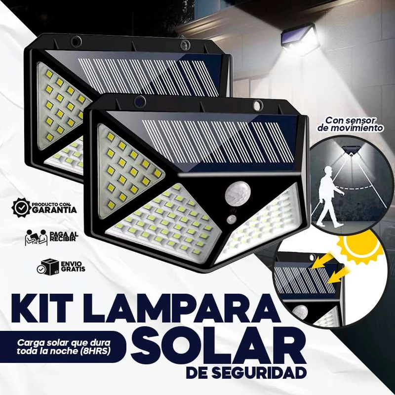 2x1 ILUMINA Y PROTEGE TU HOGAR. LAMPARAS SOLARES CON SENSOR DE MOVIMIENTO