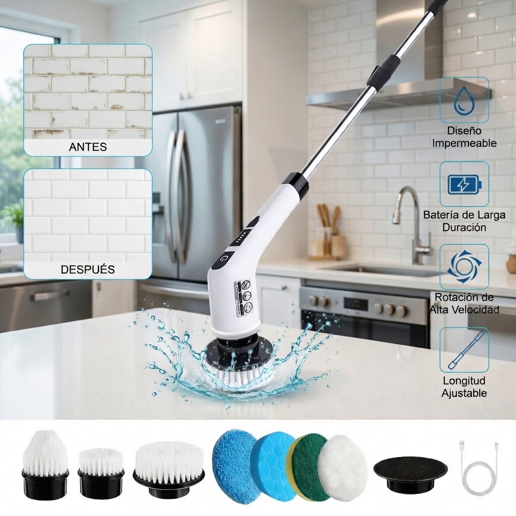 CEPILLO MULTICLEAN 9 EN 1: Mas Tiempo para ti